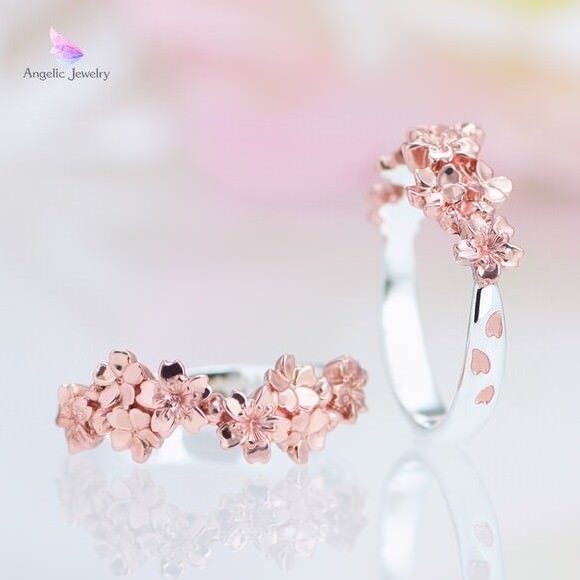 Angelic Jewelry 花あかり 桜リング サクラピンク